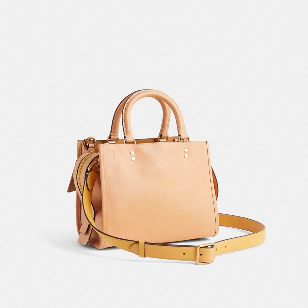 COACH®,Reloved Rogue Bag 25 In Original Natural Leather,,Angle View