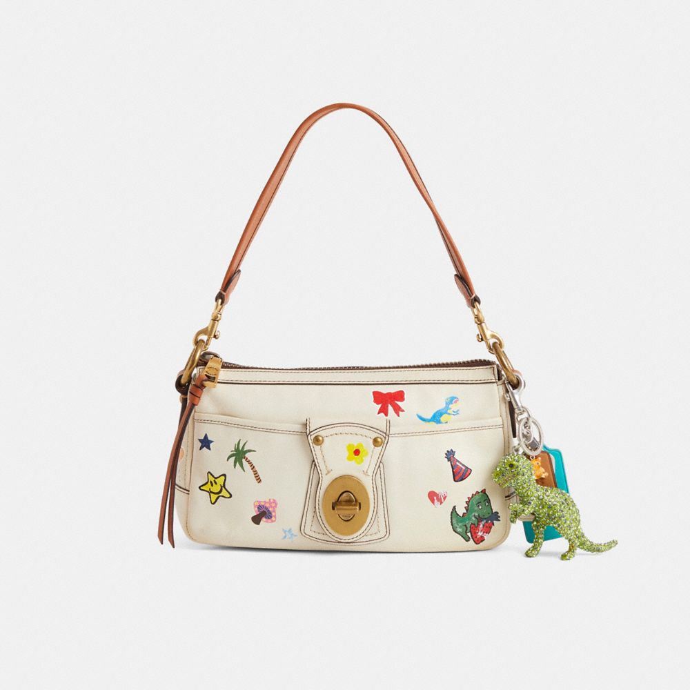 COACH®,Reloved Vintage Legacy Shoulder Zip Bag,,Front View