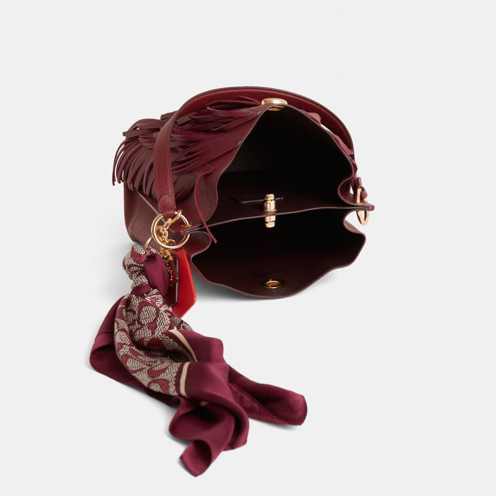 COACH®,Reloved Charlie Bucket Bag,,Inside View,Top View
