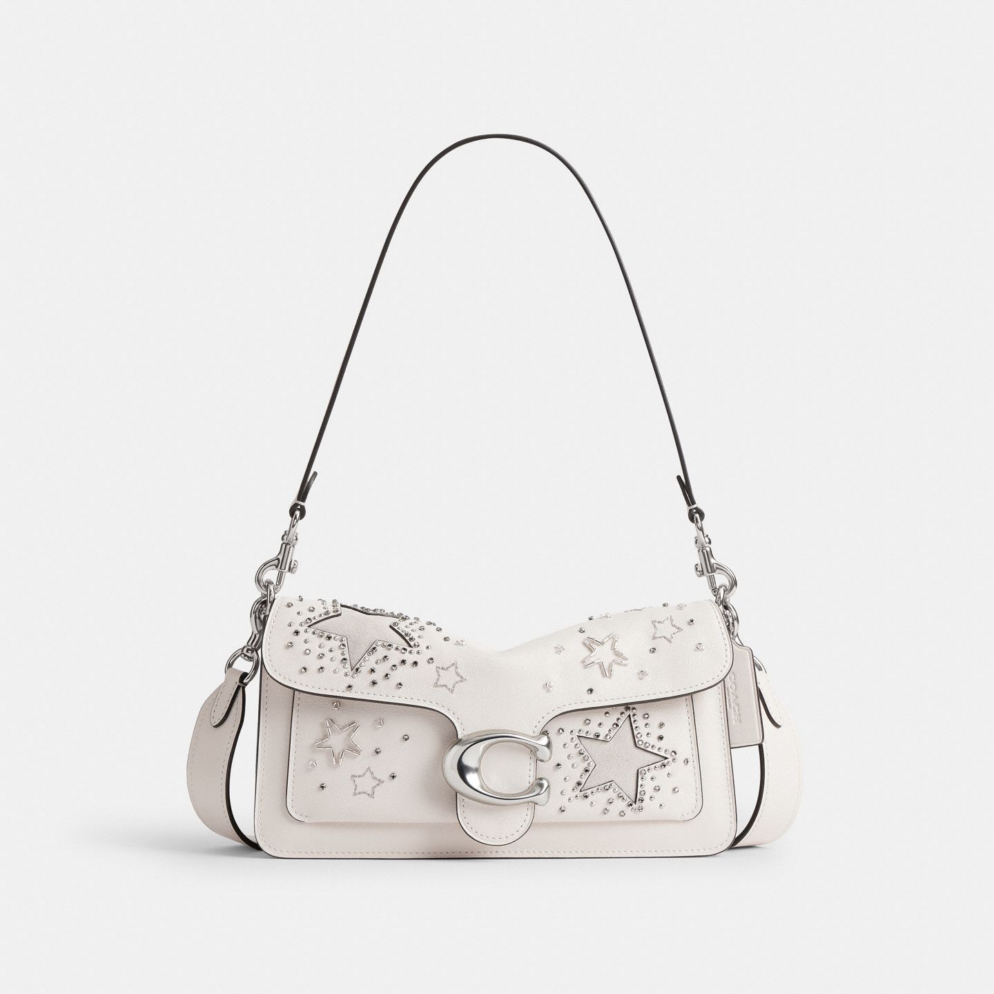 Женская сумка Coach Tabby Shoulder Bag 26, Inspired by Elle Fanning, цвет: Состаренный / Меловой — фото 1