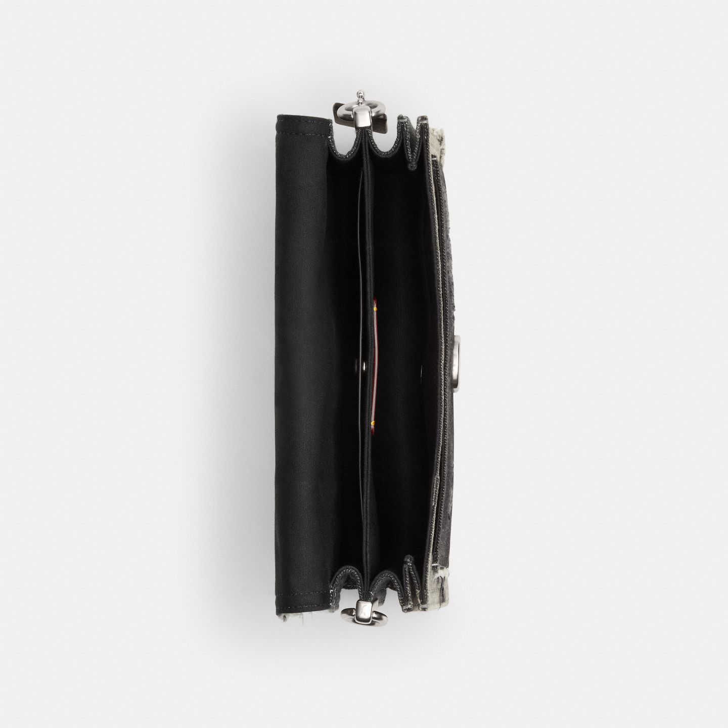 Женская сумка Coach Tabby Shoulder Bag 26, Inspired by Soyeon, цвет: Серебряный / Чёрный — фото 5