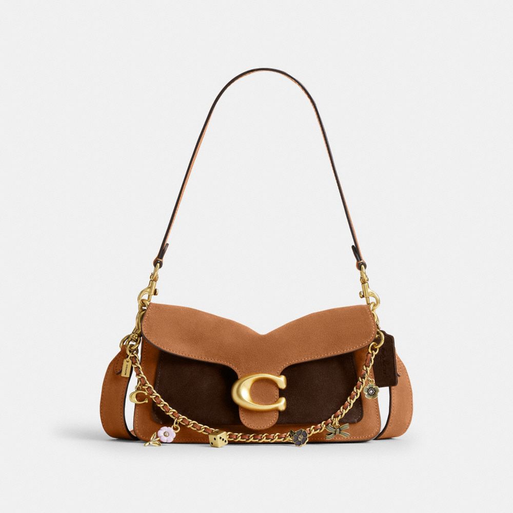 COACH®, ショルダーバッグ,ﾌﾞﾗｽ/ｷｬﾗﾒﾙ ﾏﾙﾁ,Front View