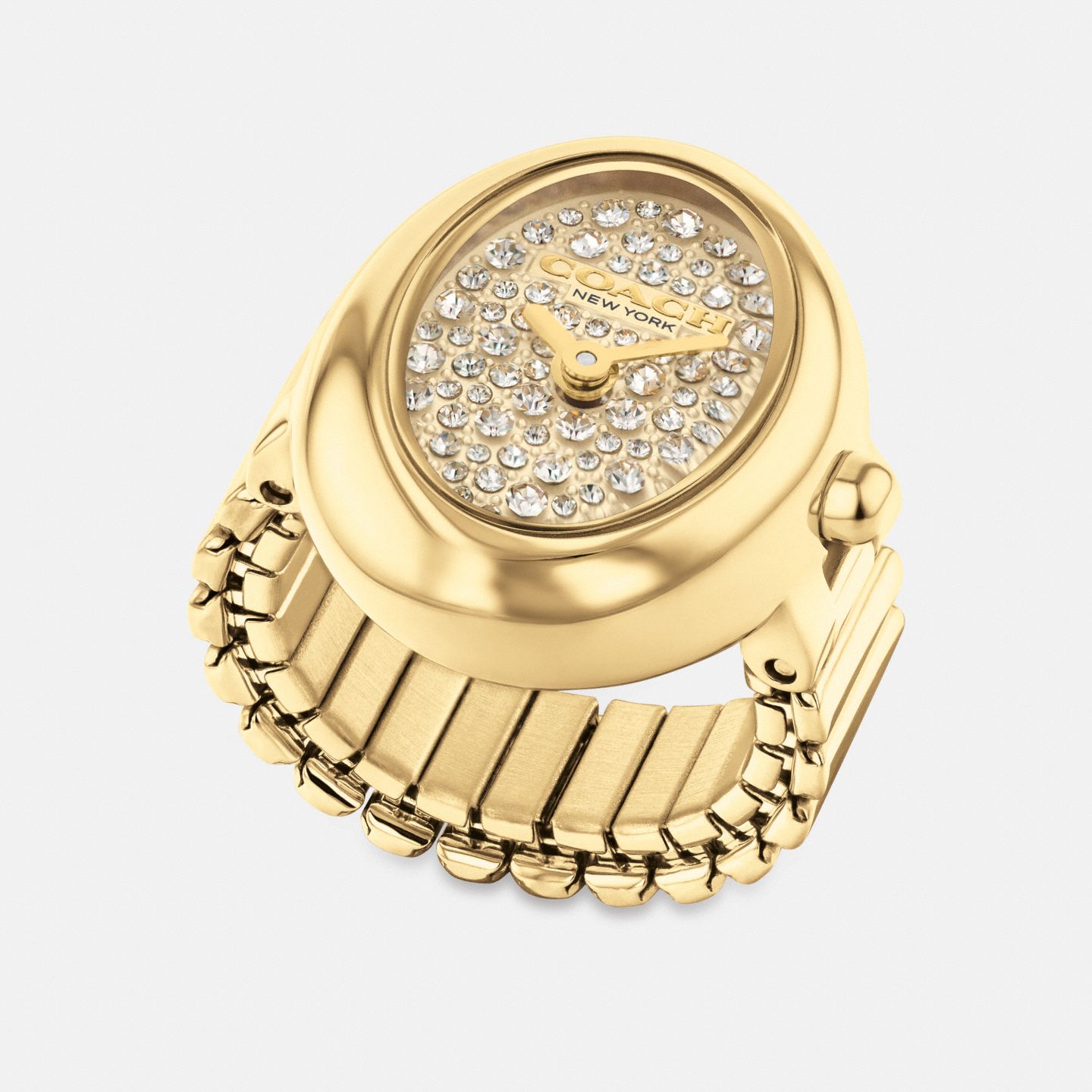 Женские часы Coach Sammy Ring Watch, 18MM X 22.5MM, цвет: Золотой — фото 2
