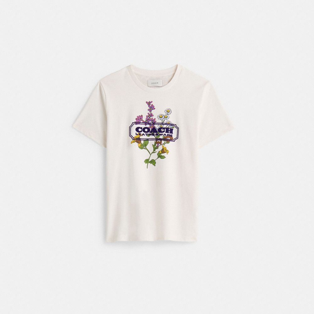 Restored Floral Badge T-Shirt