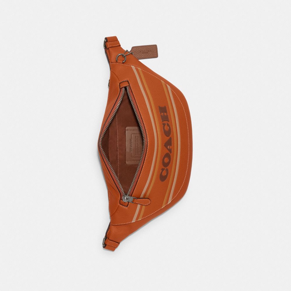COACH®,ワーレン ベルト バッグ・コーチ ストライプ,斜め掛け&ボディバッグ,ｷｬﾆｵﾝ ﾏﾙﾁ