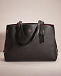 COACH®,RESTORED CHARLIE CARRYALL 40,Polished Pebble Leather,Gold/Black,Front View