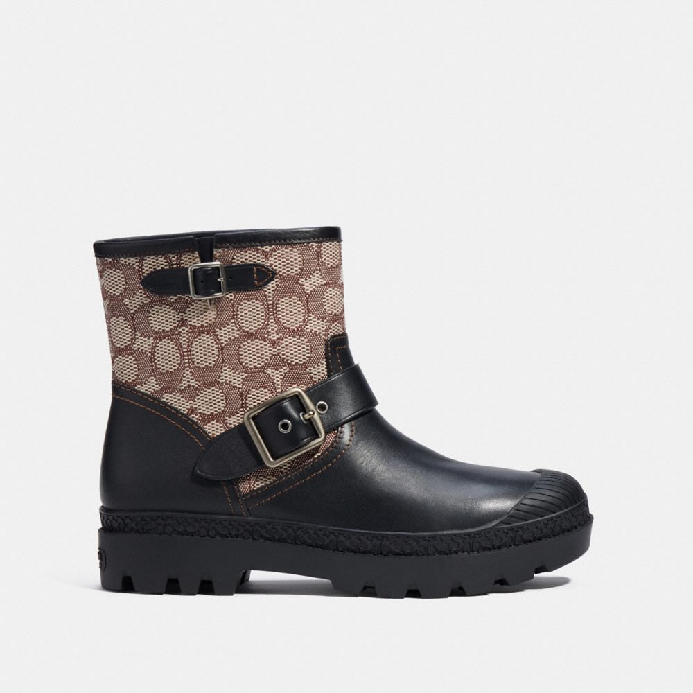 COACH Moto Boot In Signature Jacquard