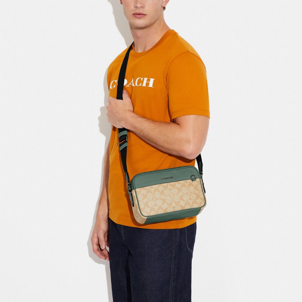 COACH Graham Crossbody In Colorblock Signature Canvas