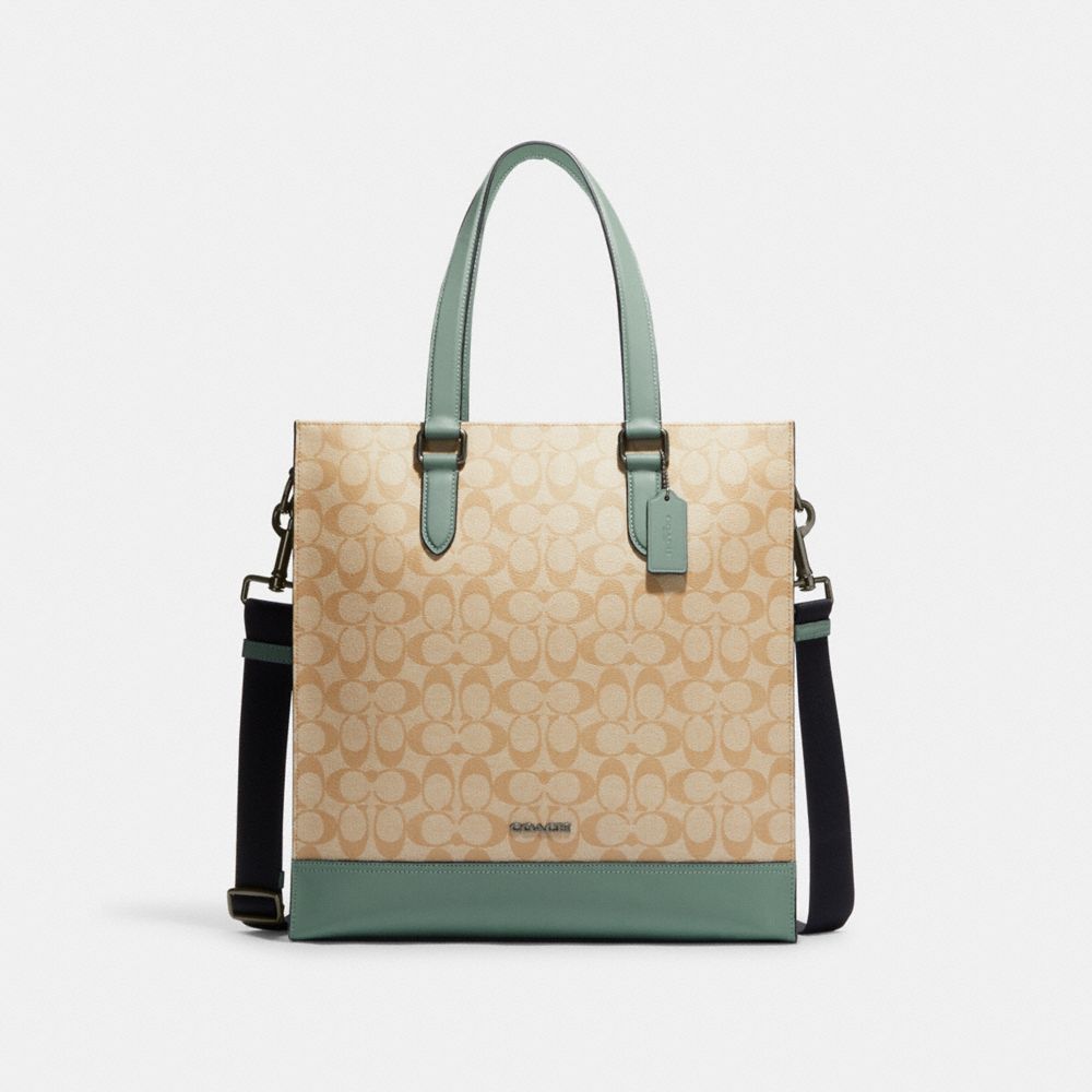 Zip Top Tote in Signature Canvas