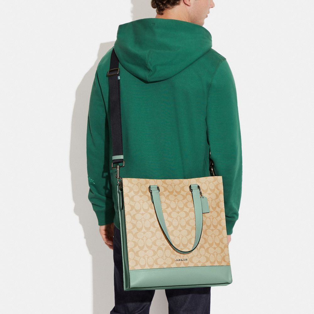 COACH®  Graham Structured Tote In Colorblock Signature Canvas