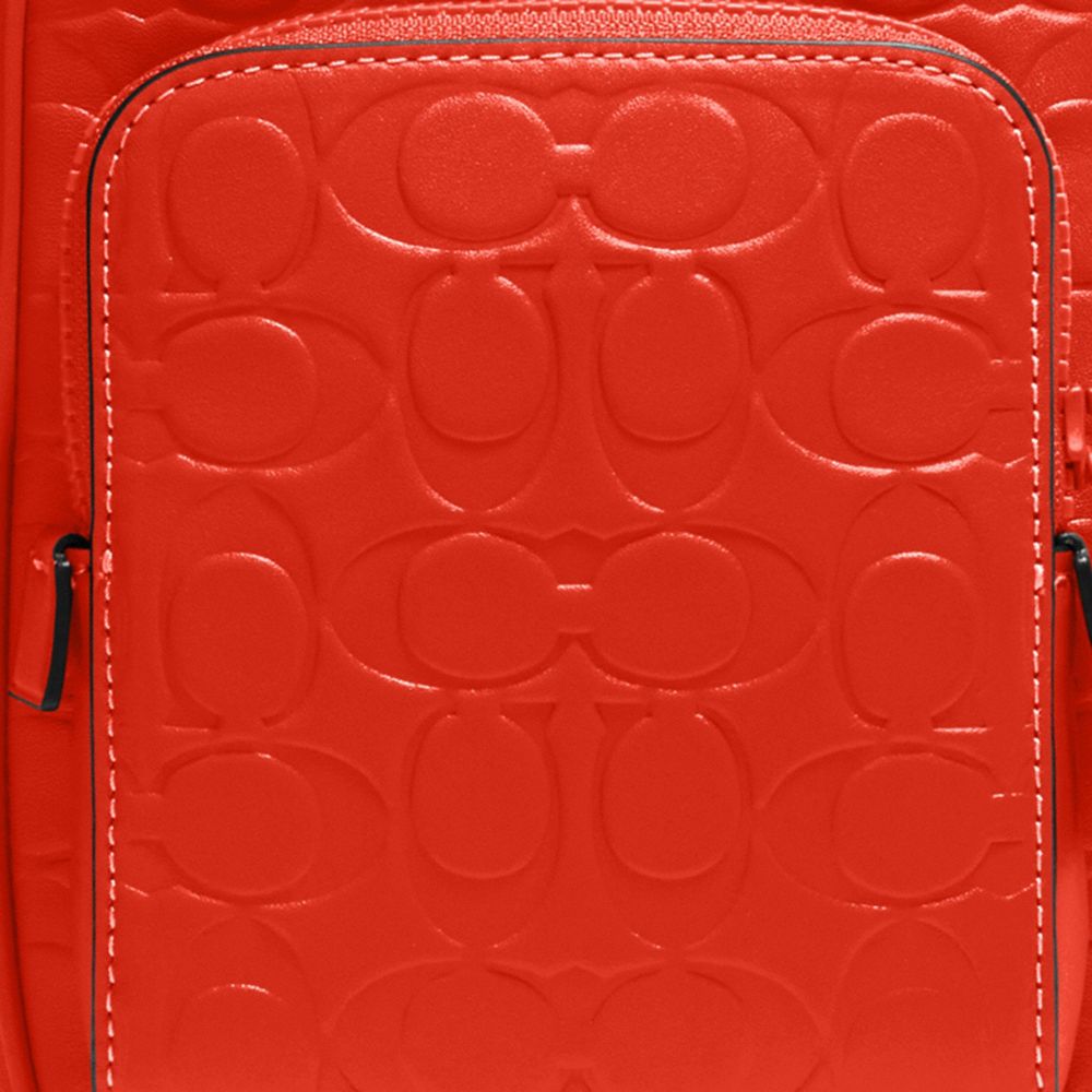 COACH®,Track Pack 14 In Signature Leather,,Detail View