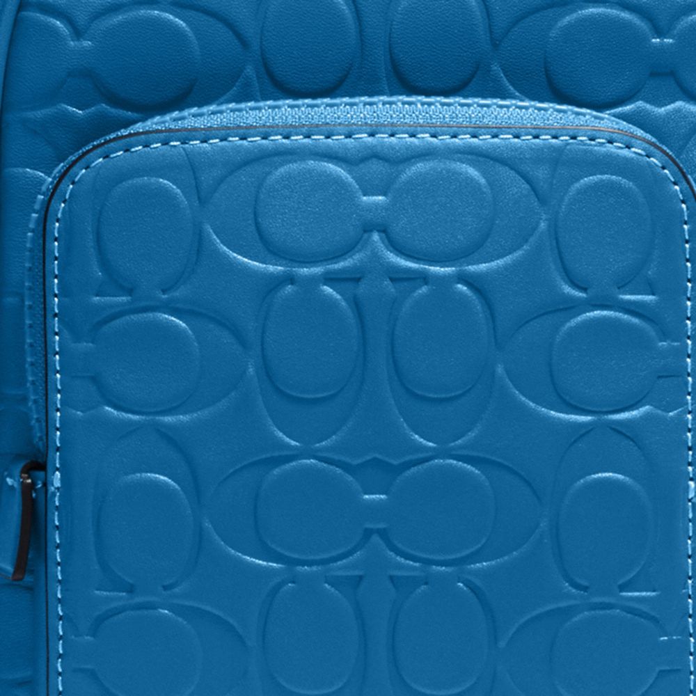 COACH®,Track Pack 14 In Signature Leather,,Detail View