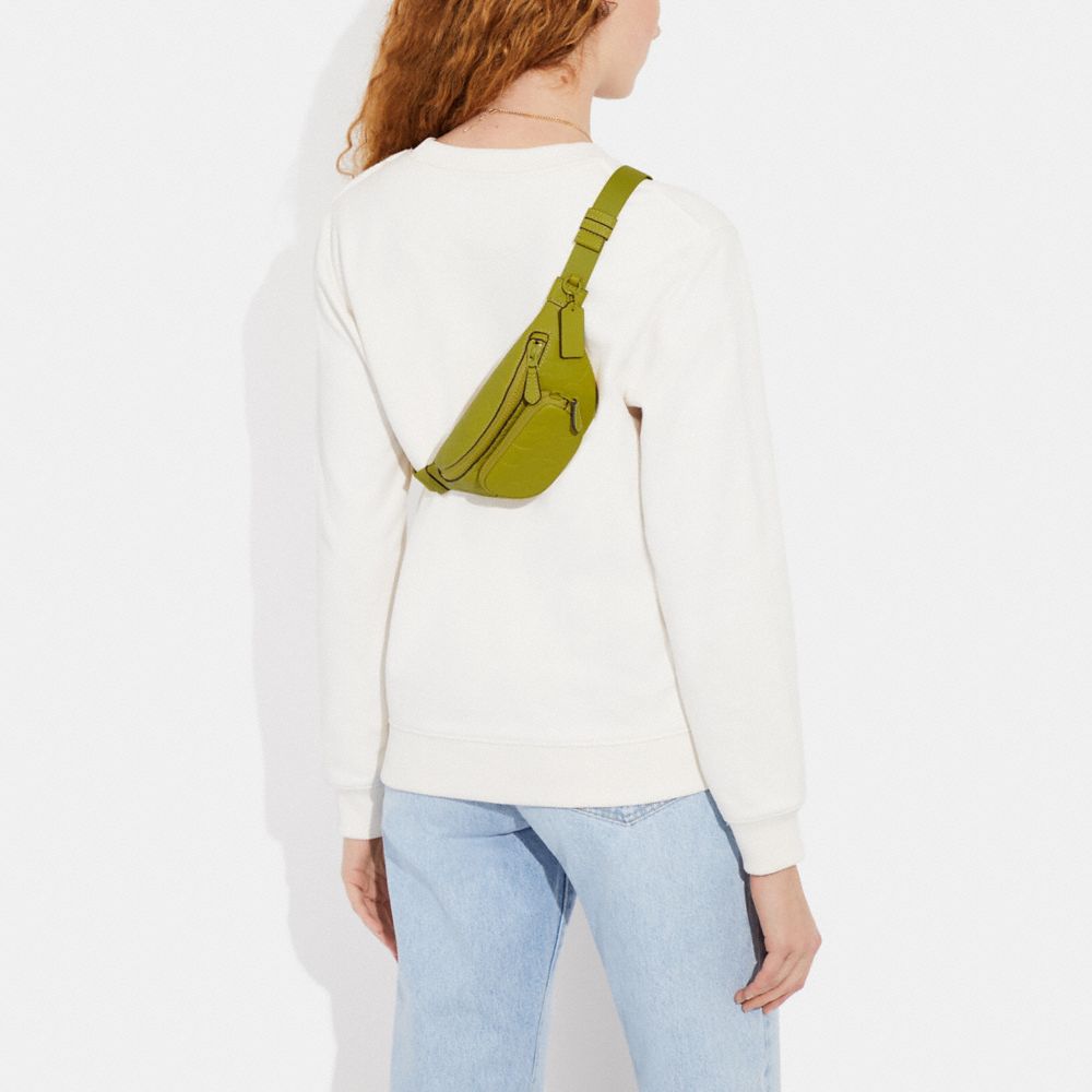 COACH®,Sprint Belt Bag 24 In Signature Leather,,Detail View