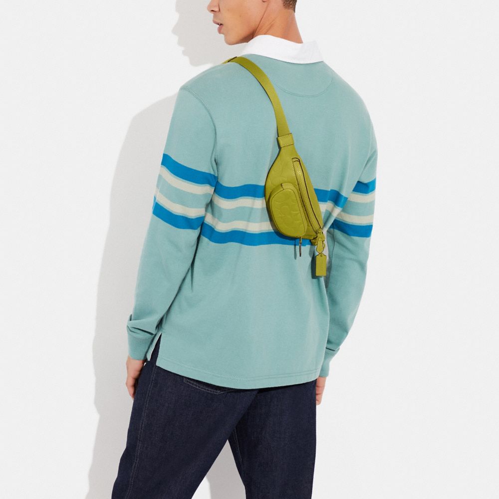 COACH®,Sprint Belt Bag 24 In Signature Leather,,Detail View