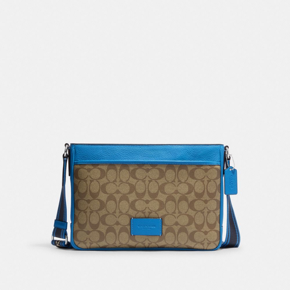 District Crossbody In Colorblock Signature Canvas