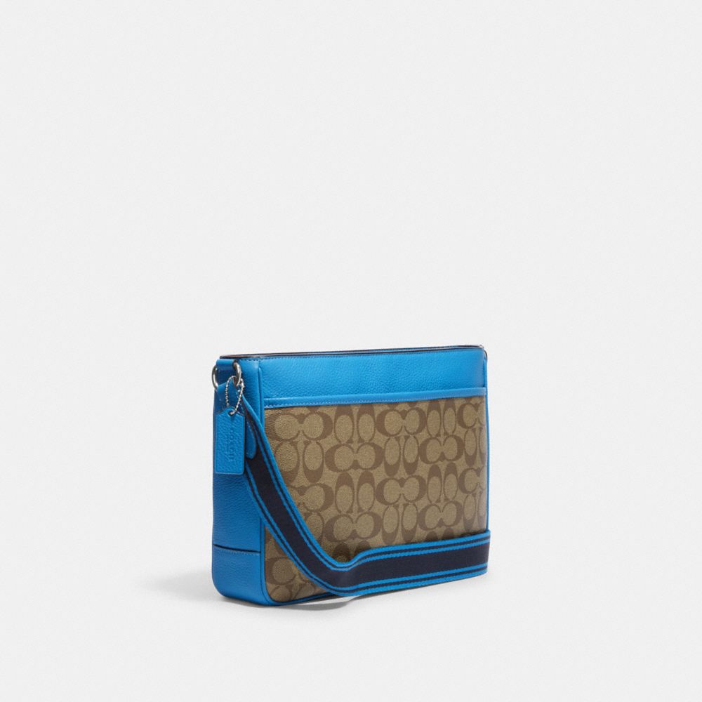 Coach blue best sale sling bag