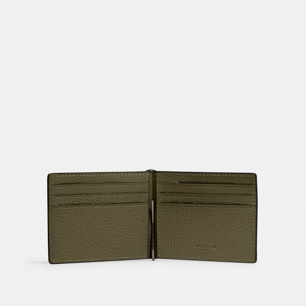 Coach olive green wallet hot sale