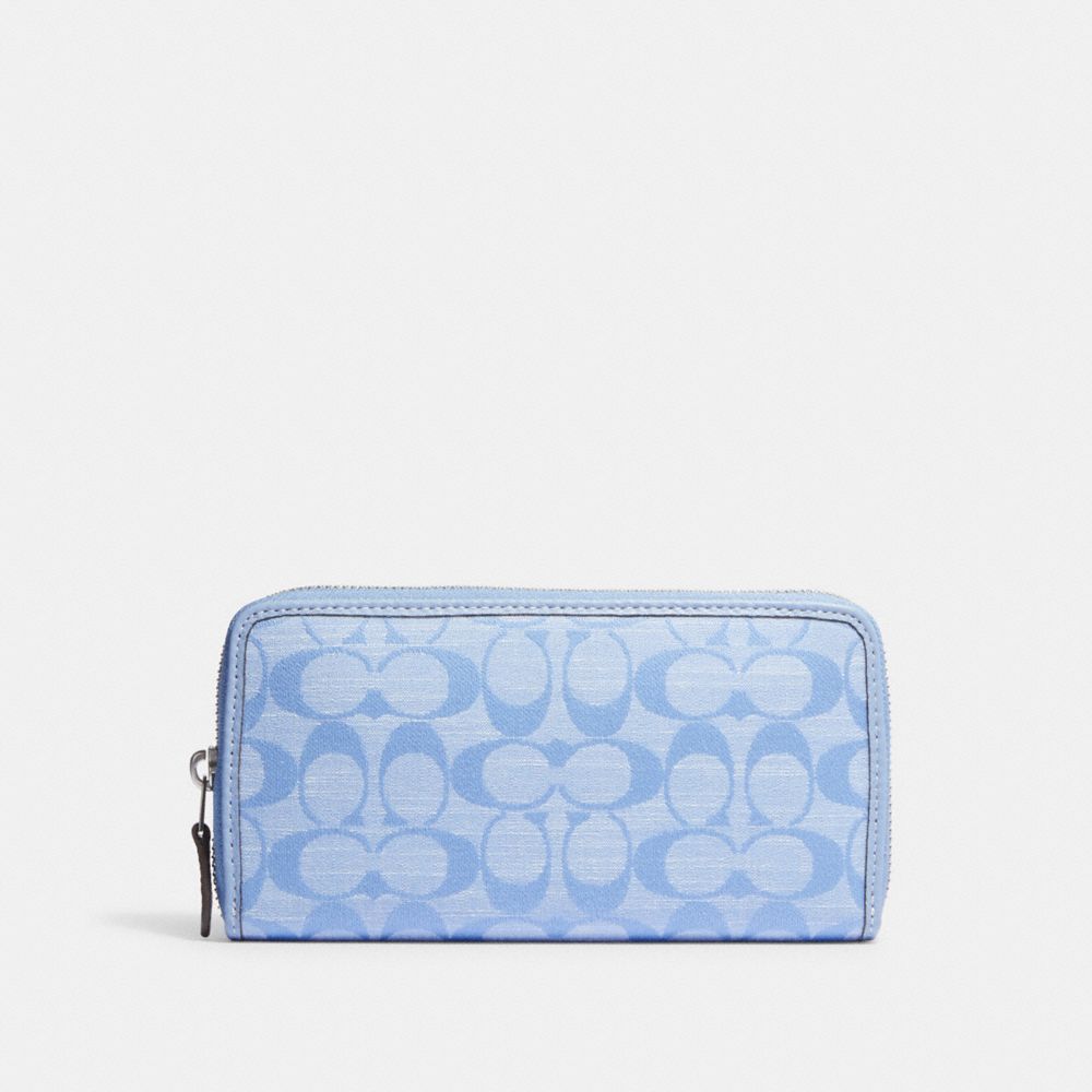 COACH®  Accordion Wallet In Signature Chambray