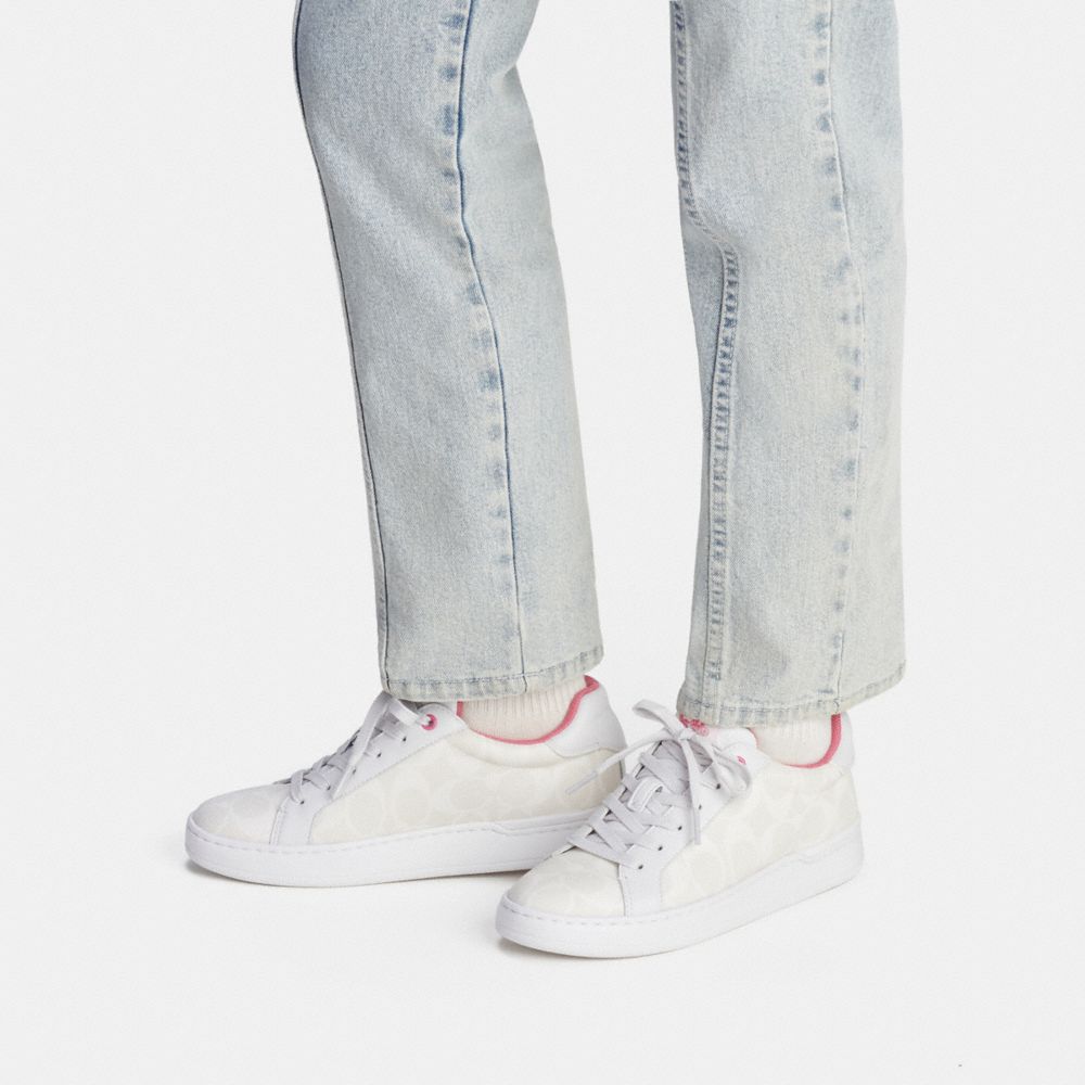 Clip Low Top Sneaker In Signature Canvas, COACH OUTLET