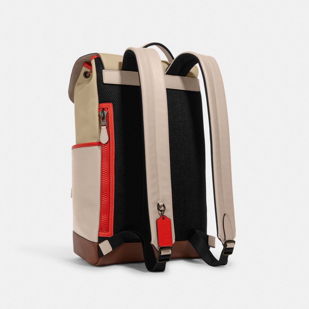 COACH コーチ トラックバックパック カラーブロック コーチ スタンプ 公式】コーチアウトレット | トラック バックパック・カラー