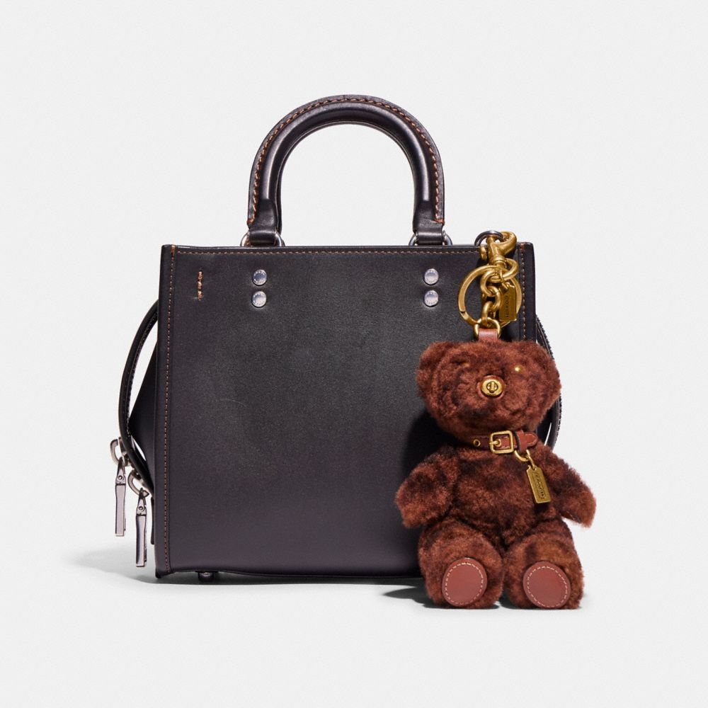 COACH®  Bear Bag Charm With Floral Cluster Print