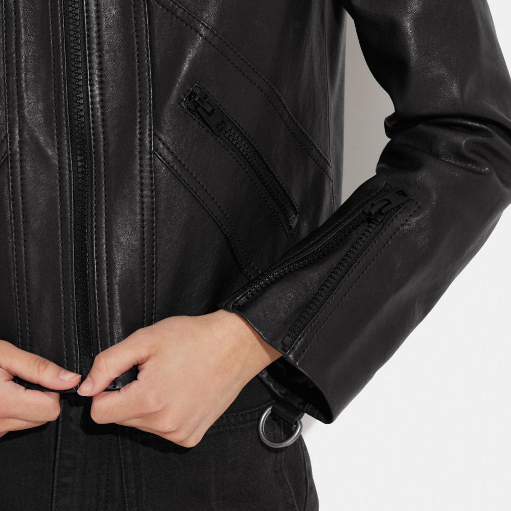 COACH® | Groovy Leather Jacket
