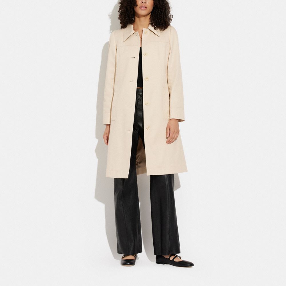 COACH®,A Line Trench Coat,,Scale View