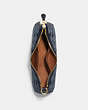 COACH®,TERI SHOULDER BAG IN SIGNATURE CHAMBRAY,Medium,Gold/Denim Multi,Inside View,Top View