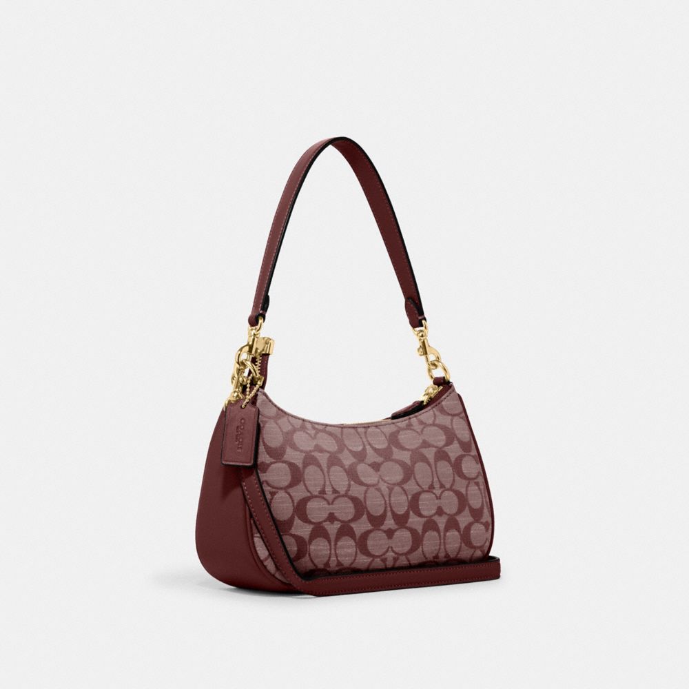 COACH®,Teri Shoulder Bag In Signature Chambray,,Angle View