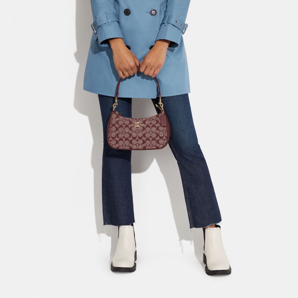 teri shoulder denim coach bag in 2023