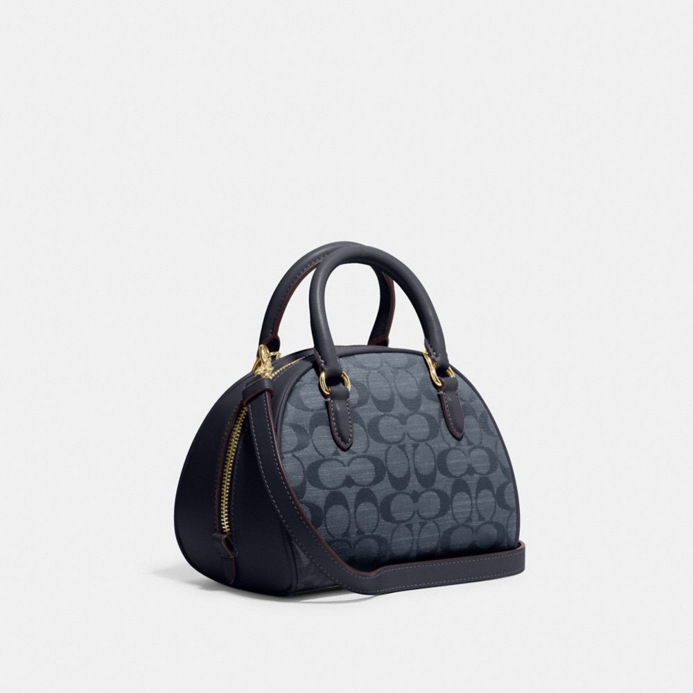 Coach CH140 Sydney Satchel In Signature Chambray IN Denim Multi