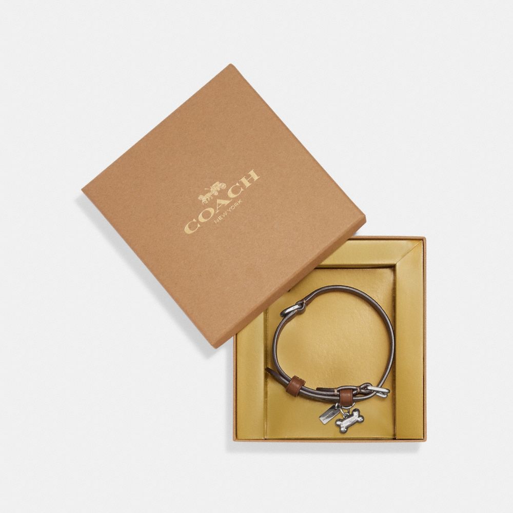 COACH®  Boxed Small Pet Collar In Signature Canvas