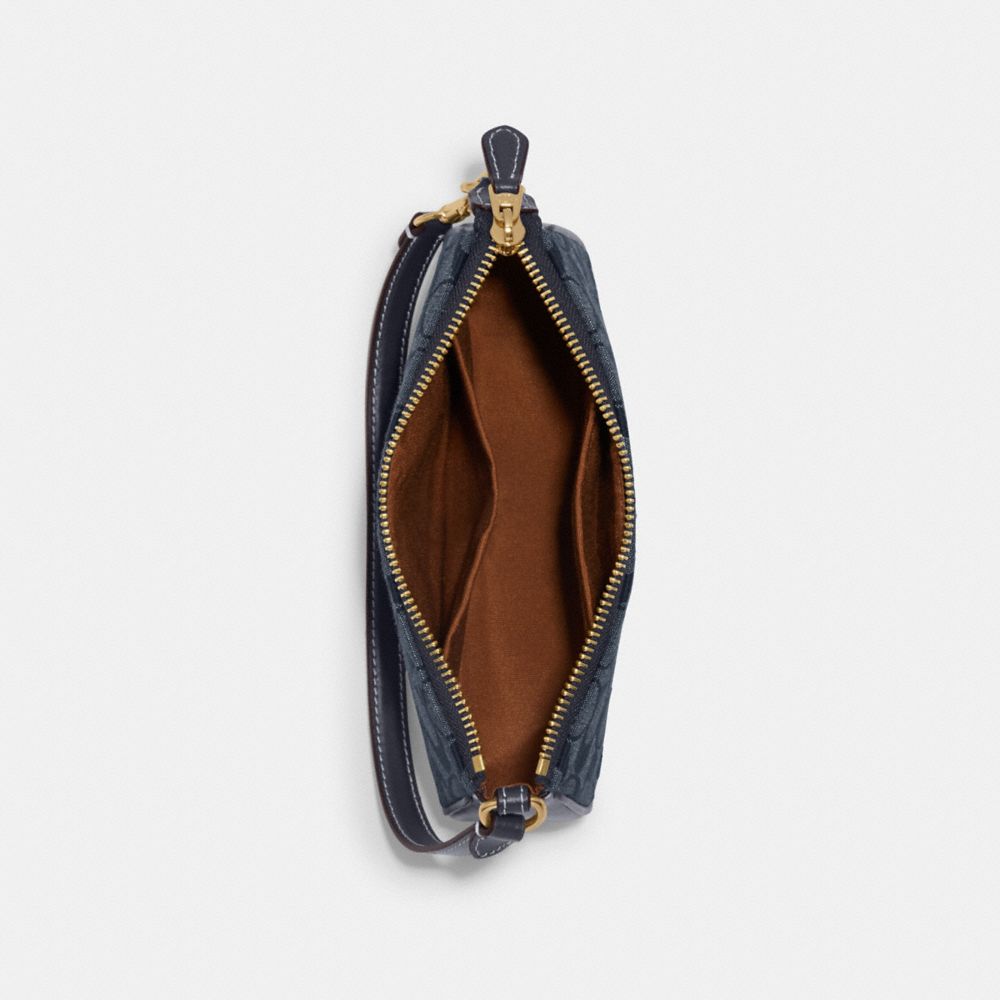 COACH CHAMBRAY NOLITA 15-DENIM COLLECTION/JAZZIN UP DENIM NOLITA 15/ BLUE  MULTI SLIM CARD CASE 