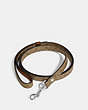 COACH®,BOXED SMALL PET LEASH IN SIGNATURE CANVAS,pvc,Silver/Khaki Saddle,Inside View,Top View