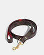COACH®,BOXED LARGE PET LEASH IN SIGNATURE CANVAS,pvc,Im/Brown Black/Red Apple,Inside View,Top View
