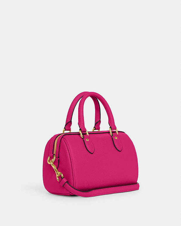 COACH Women's Rowan File Bag in Crossgrain Leather IN Light Pink