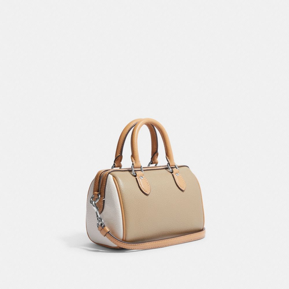 Coach Outlet North South Mini Tote in Colorblock - Beige