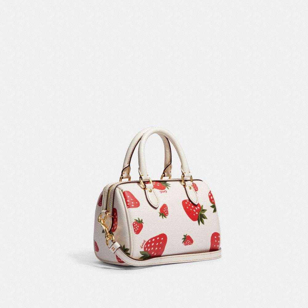 COACH®  Mini Rowan Crossbody With Wild Strawberry Print