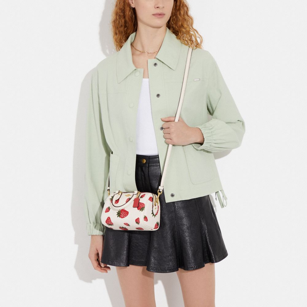 Coach CH276 Mini Rowan Crossbody In Signature Leather IN Strawberry