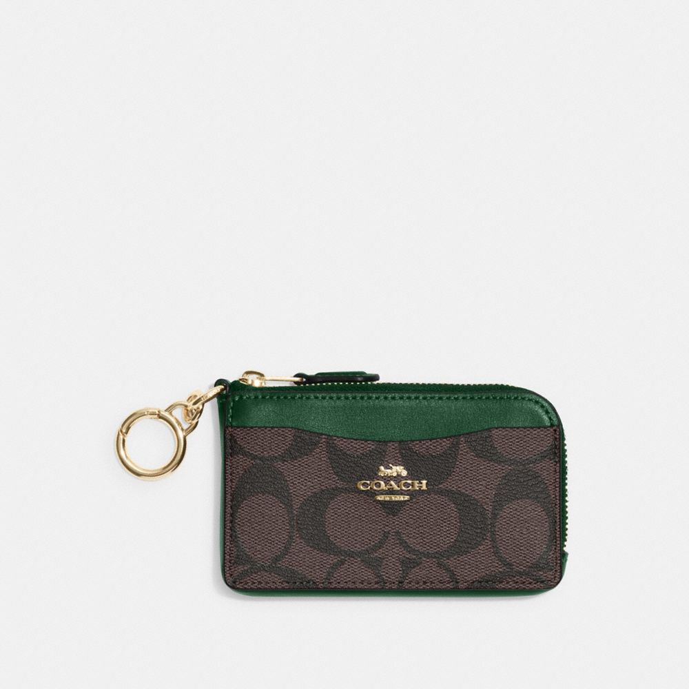 COACH® | Multifunction Card Case In Signature Canvas