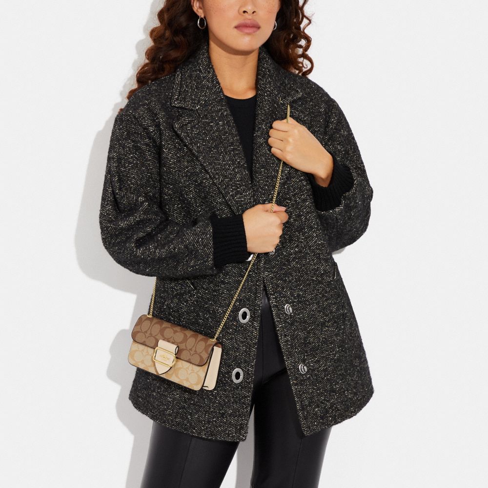 COACH®,Morgan Crossbody In Blocked Signature Canvas,,Detail View