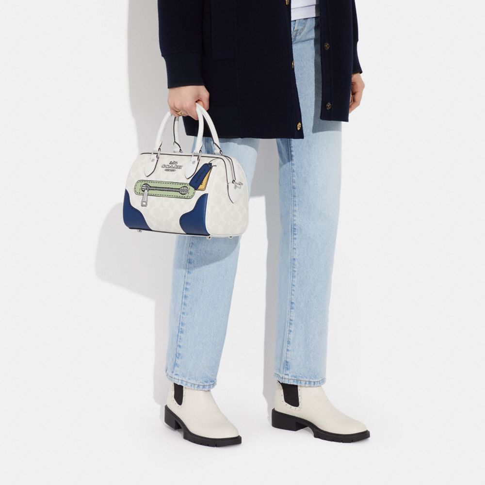 COACH ローグ トート シグネチャー トロンプ ルイユ プリント BPF03_C6860 B4M2_BLACK00