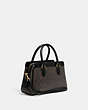 COACH®,MINI DARCIE CARRYALL IN SIGNATURE CANVAS,pvc,Small,Gold/Brown Black,Angle View