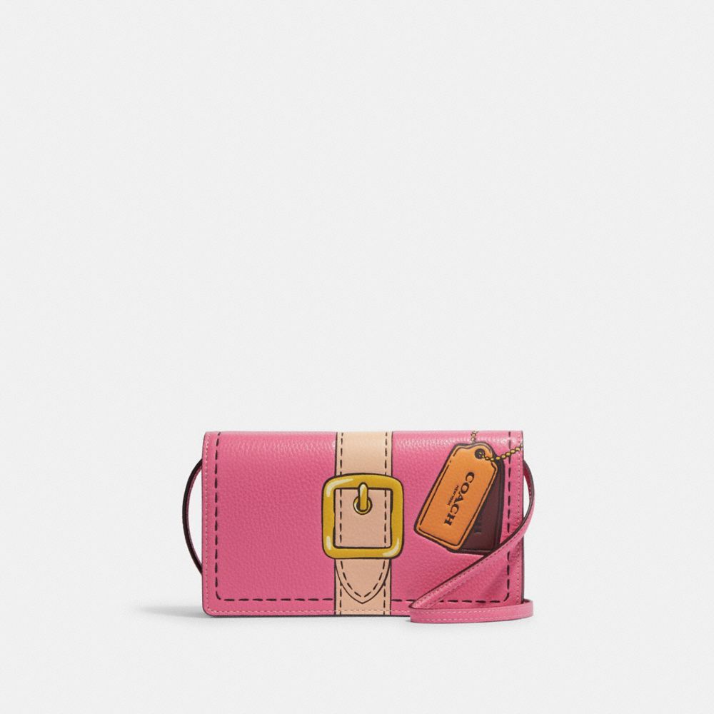 Coach NEW purse/handbag Crossbody Ladies Pink leather No. G1393–26601
