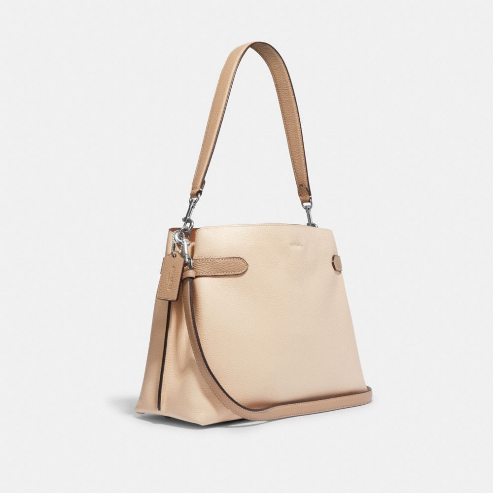 COACH®,Hanna Shoulder Bag,,Angle View