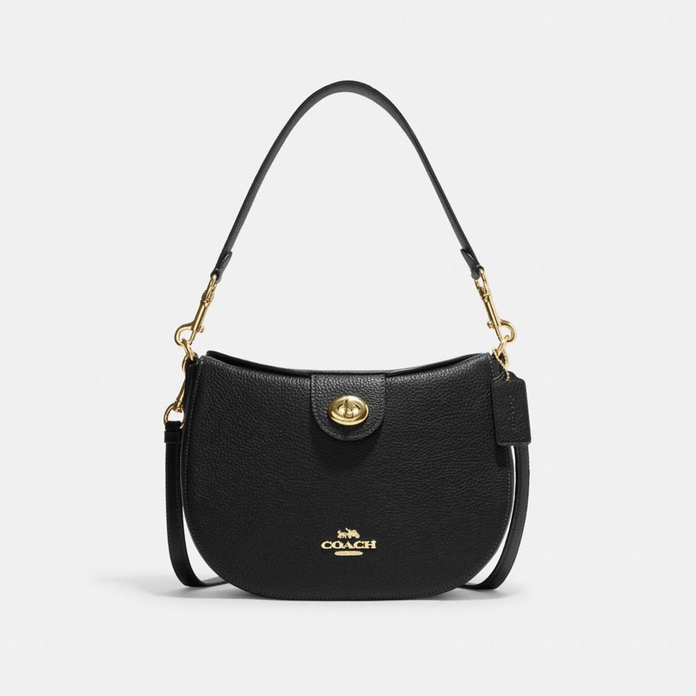 Ella Chain Smooth Leather Bag - Mini | Black