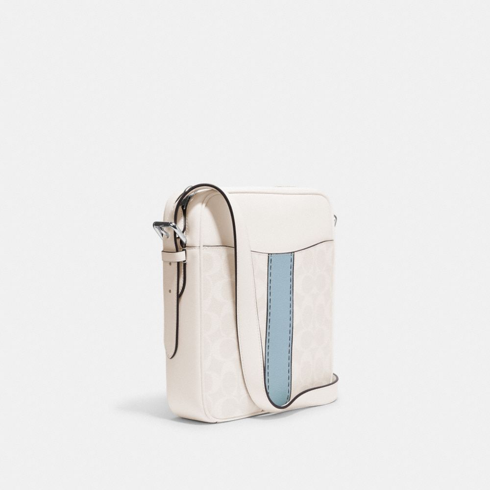 Coach Hudson Crossbody 21 In Signature Canvas With Trompe L'oeil