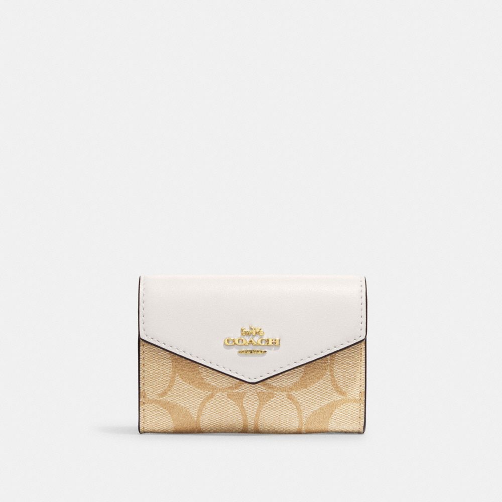 COACH FLAP CARD CASE IN SIGNATURE CANVAS CH202 IMDQC