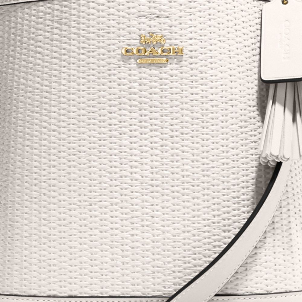 COACH®,Mollie Bucket Bag 22 In Straw,,Detail View