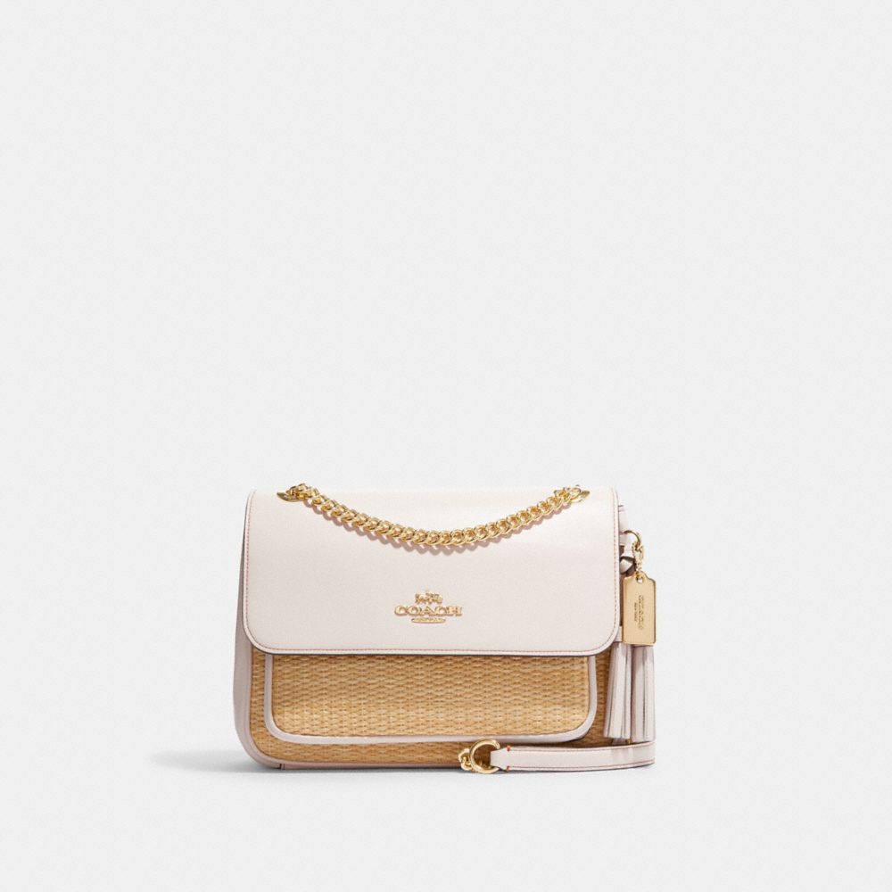 LC Lauren Conrad Straw Crossbody Bag